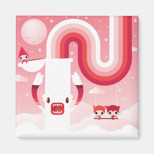 rainbow monster magnet (Front)