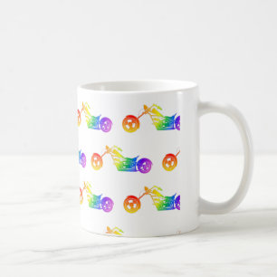 Rainbow Mortocycle Coffee Mug
