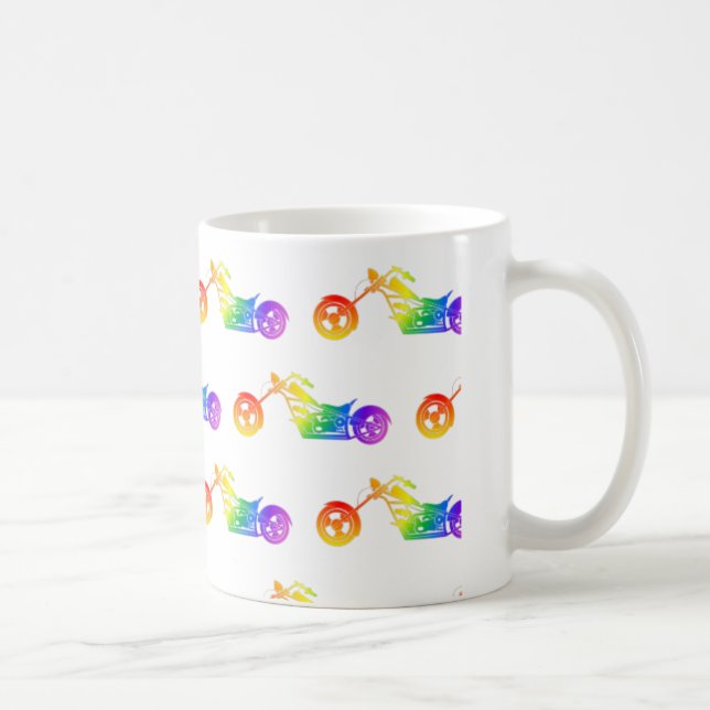 Rainbow Mortocycle Coffee Mug (Right)