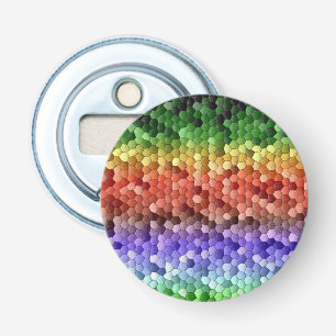 Rainbow Mosaic Pattern Bottle Opener
