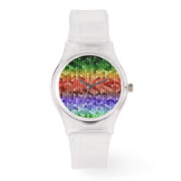 Rainbow Mosaic Pattern
