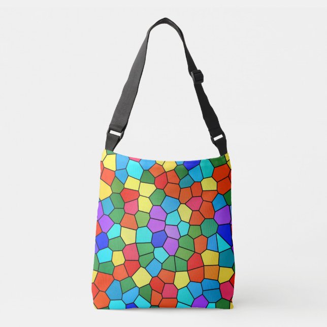  Rainbow Mosaic tote bag (Front)