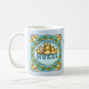 Rainbow motto nurse coffee mug