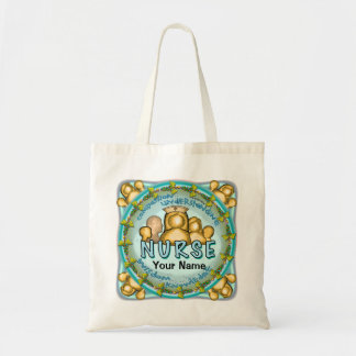Rainbow motto nurse tote bag