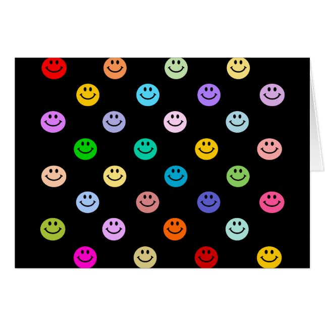 Rainbow Multicolor Face Pattern (Front Horizontal)