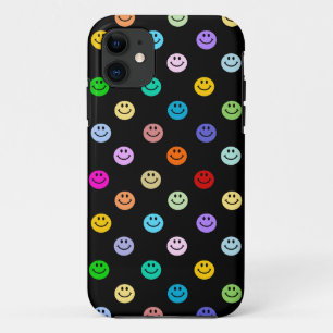 Rainbow Multicolor Face Pattern iPhone 11 Case