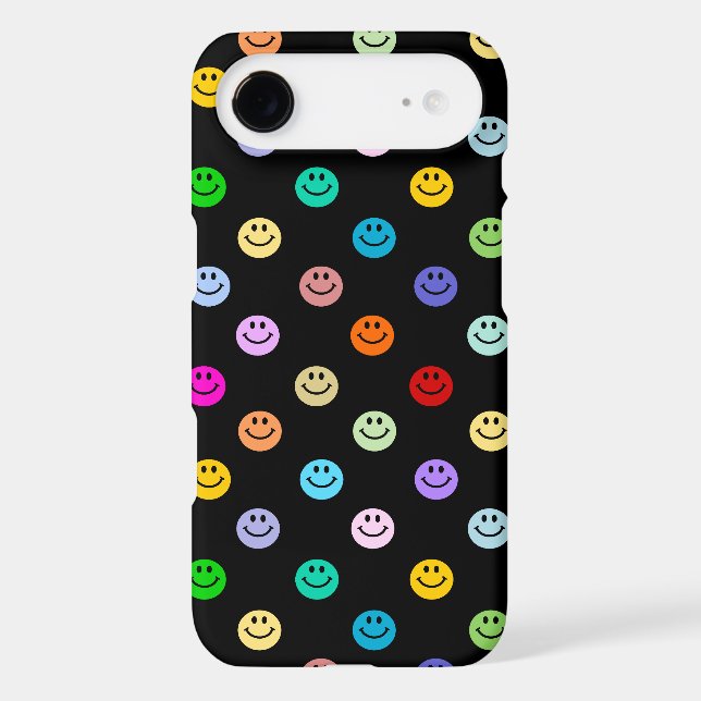 Rainbow Multicolor Face Pattern Case-Mate iPhone Case (Back)