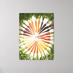 Rainbow Multicolored Carrots Canvas Print