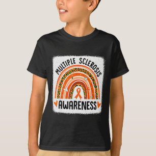 Rainbow Multiple Sclerosis Ms Awareness Womens Mom T-Shirt