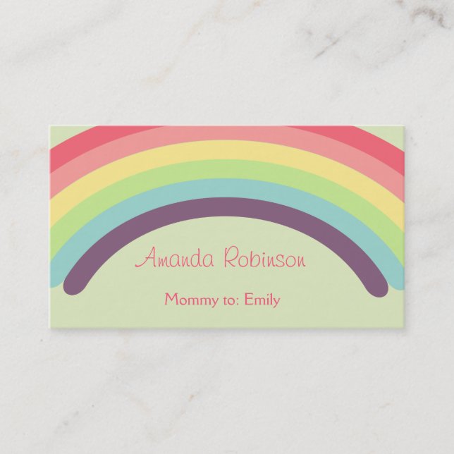Rainbow Mummy Calling Card (Front)