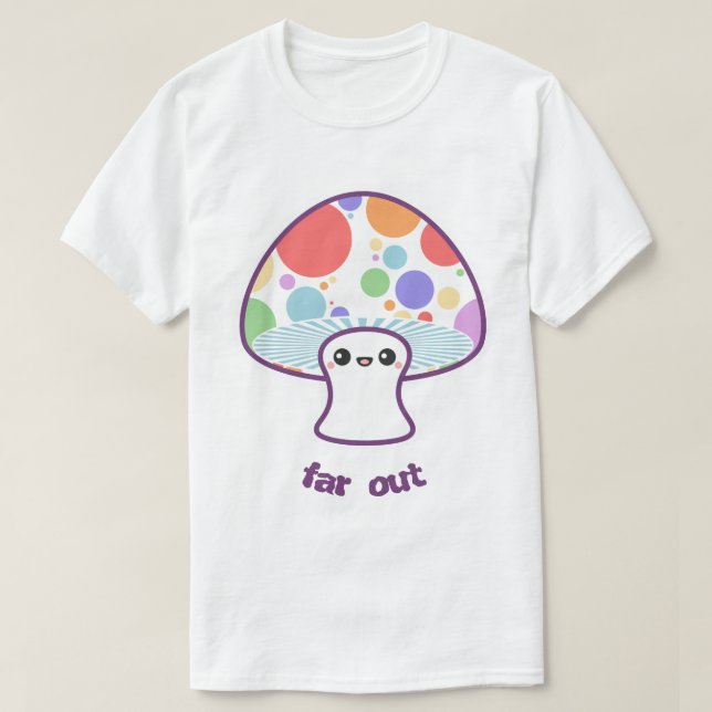 Rainbow Mushroom T-Shirt (Design Front)