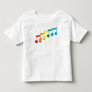 Rainbow Music Notes Toddler T-Shirt