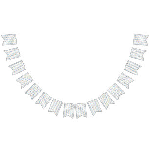 Rainbow Music Notes (White) Party Bunting