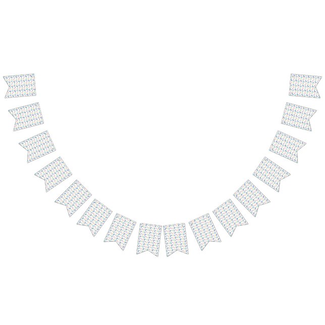 Rainbow Music Notes (White) Party Bunting (All)