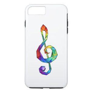 Rainbow musical key treble clef Case-Mate iPhone case