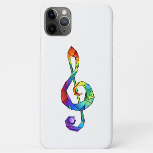 Rainbow musical key treble clef Case-Mate iPhone case