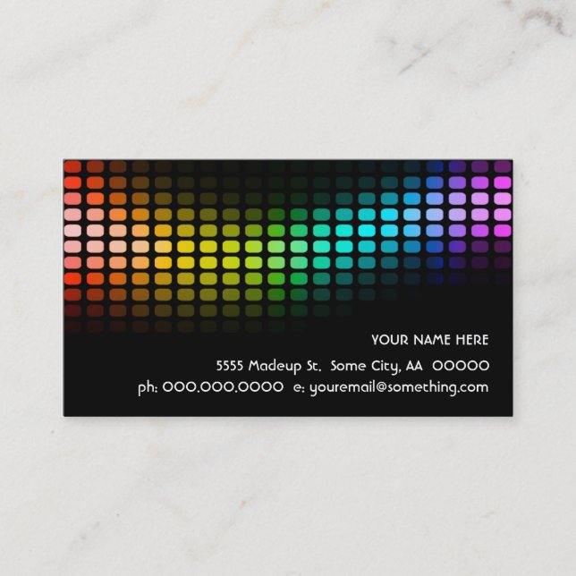 rainbow musicmeterz. business card (Front)