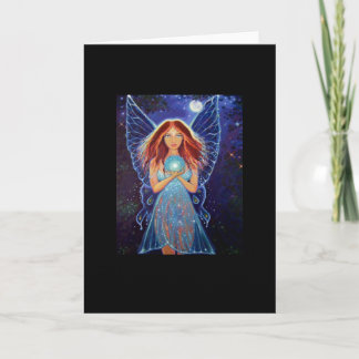 Rainbow Mystic Faery - Fairy Art Greeting Card