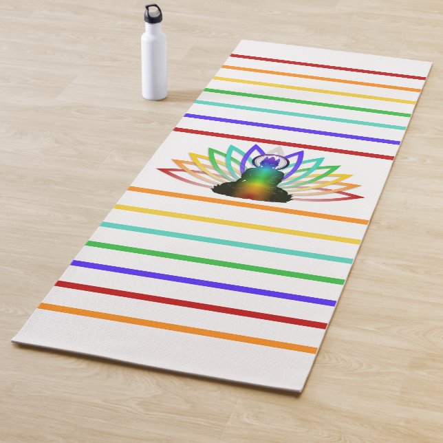 Rainbow Namaste Yoga Mat (In Situ)