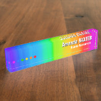 Rainbow Name Tag