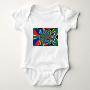 Rainbow Nation: Vibrant South Africa Art Print Baby Bodysuit