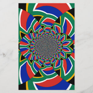 Rainbow Nation: Vibrant South Africa Art Print Stationery