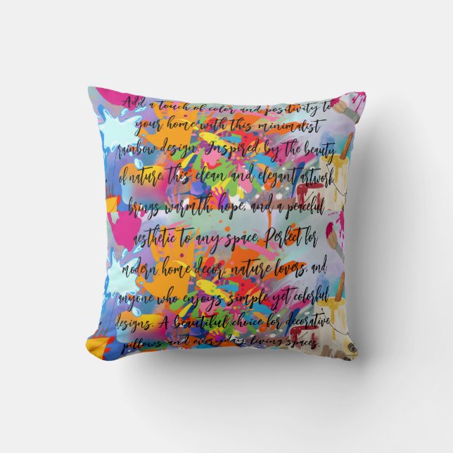 Rainbow Nature Cushion (Front)