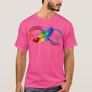 Rainbow Neurodiversity Is Beautiful ADHD Autism Aw T-Shirt