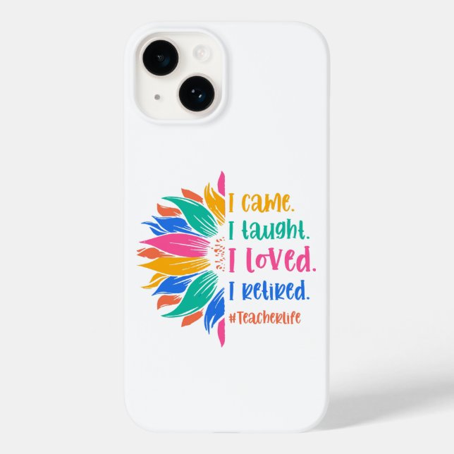 Rainbow Never Underestimate A Public School Teache Case-Mate iPhone Case (Back)