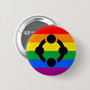 Rainbow Niche Pride Flag 6 Cm Round Badge