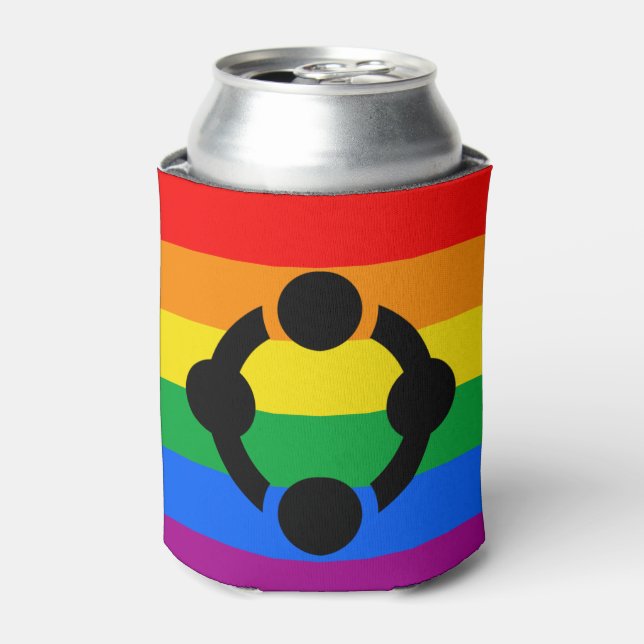 Rainbow Niche Pride Flag Can Cooler (Can Front)