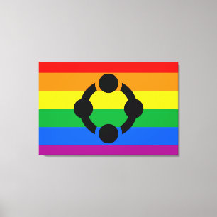 Rainbow Niche Pride Flag Canvas Print