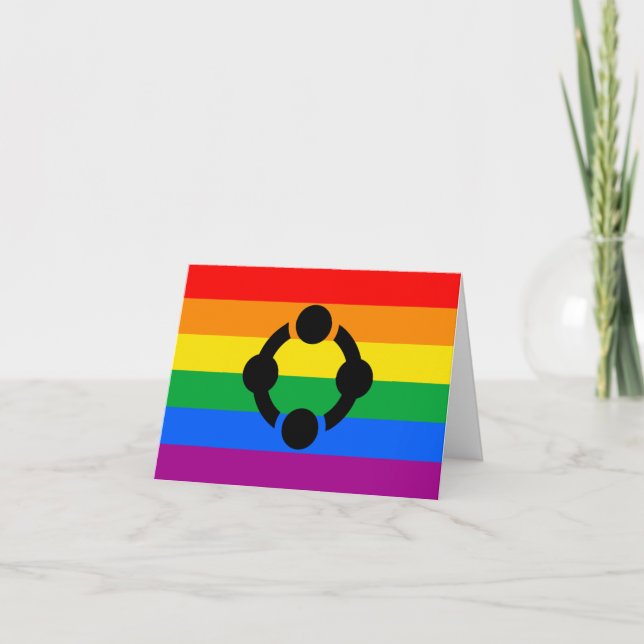 Rainbow Niche Pride Flag Card (Front)