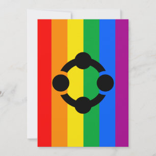 Rainbow Niche Pride Flag Holiday Card