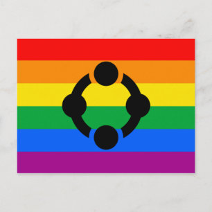 Rainbow Niche Pride Flag Postcard