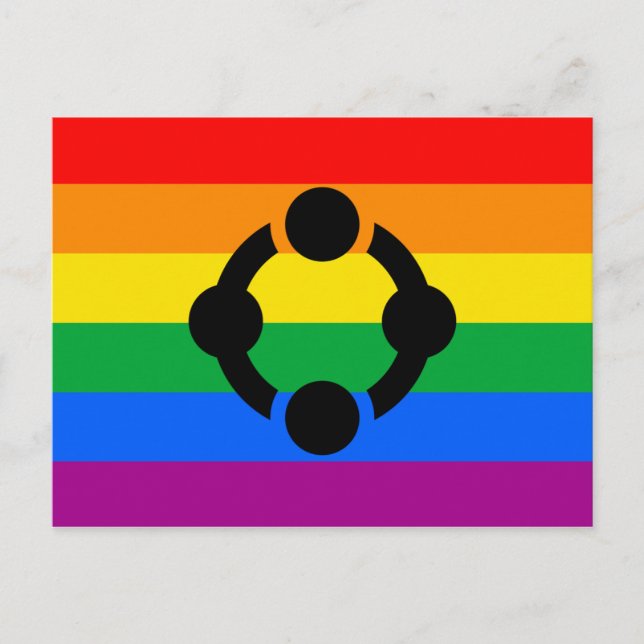 Rainbow Niche Pride Flag Postcard (Front)