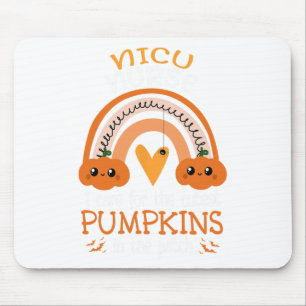 Rainbow Nicu Nurse Cutest Pumpkins In The Patch Ha Mouse Pad