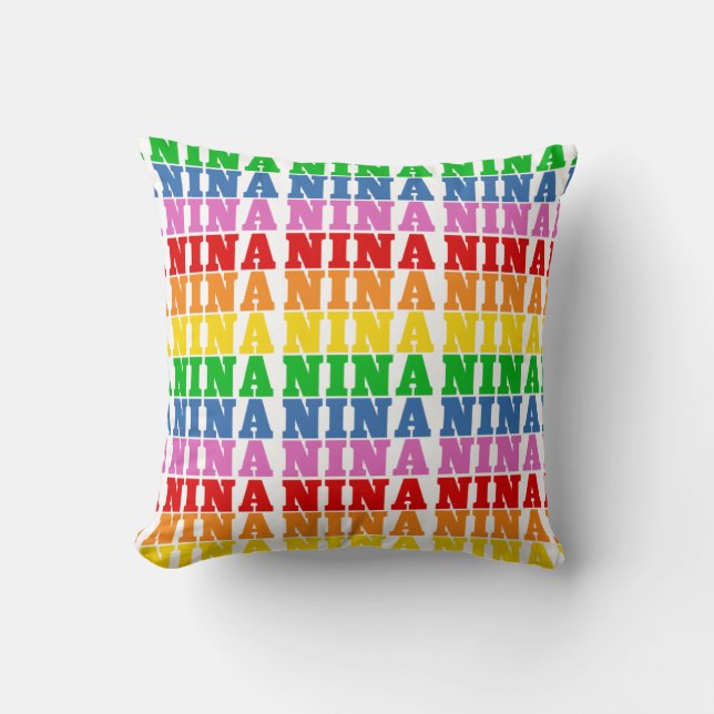 Rainbow Nina Cushion (Front)