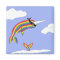 Rainbow Ninja Narwhal Magnet