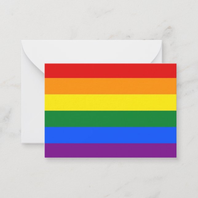 RAINBOW note card TO CUSTOMISE OR PERSONISE (Front)