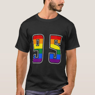 Rainbow Number 95 Team Junior Numbered Uniform T-Shirt