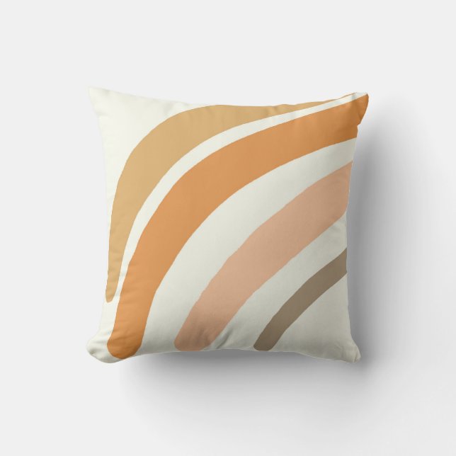 rainbow nursery pillow, boho nursery baby shower cushion (Front)