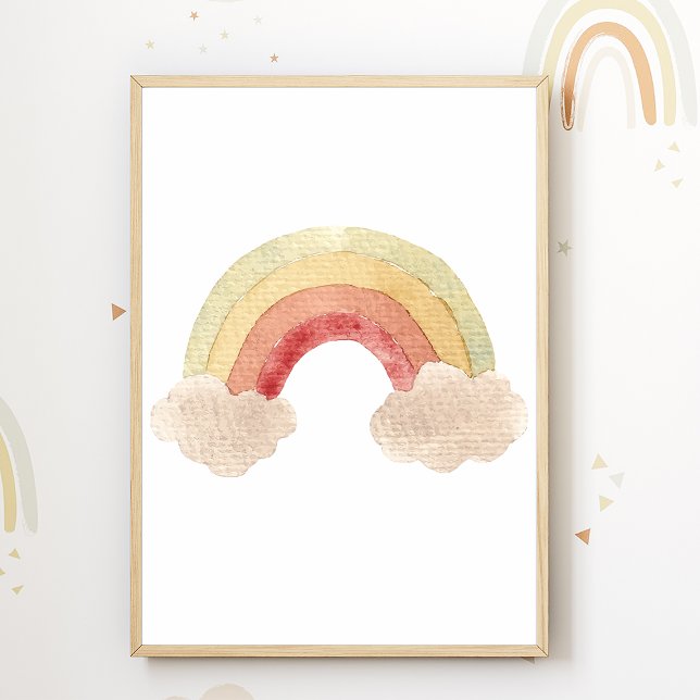 Rainbow Nursery Poster Boho Kids Room Decor (Creator Uploaded)