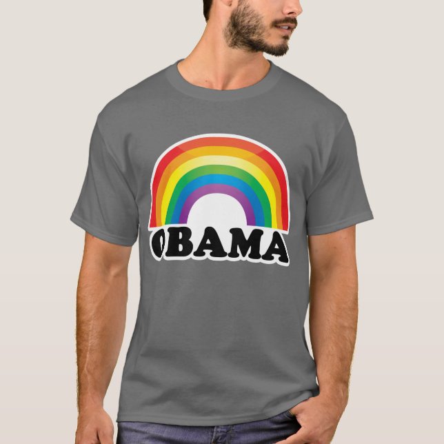 Rainbow Obama T-Shirt (Front)