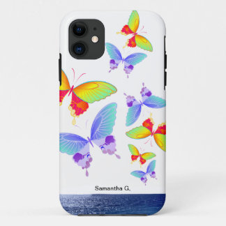 Rainbow Ocean Butterflies Case-Mate iPhone Case