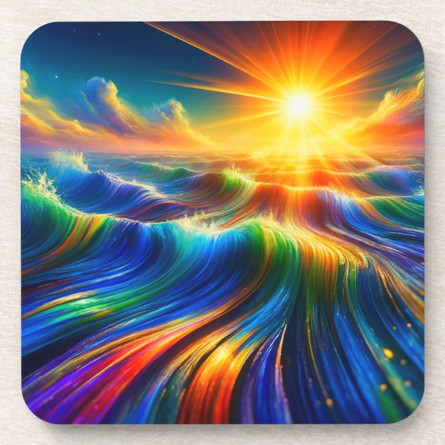 Rainbow Ocean Coaster (Front)
