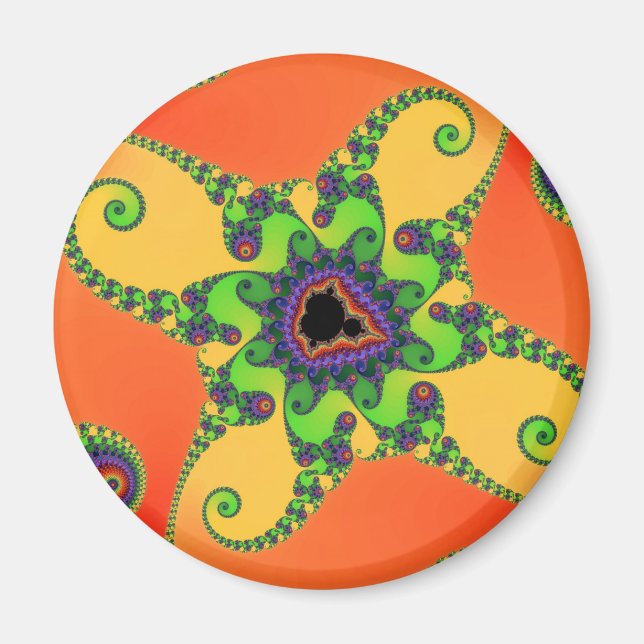 Rainbow Octopuses Magnet (Front)