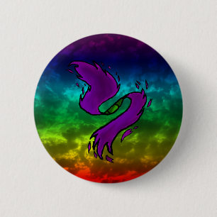 Rainbow Oddity 6 Cm Round Badge