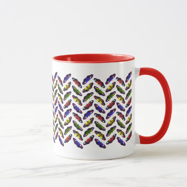 Rainbow of Butterflies Mug (Right)