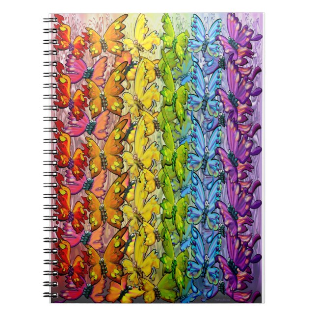 Rainbow of Butterflies Notebook (Front)